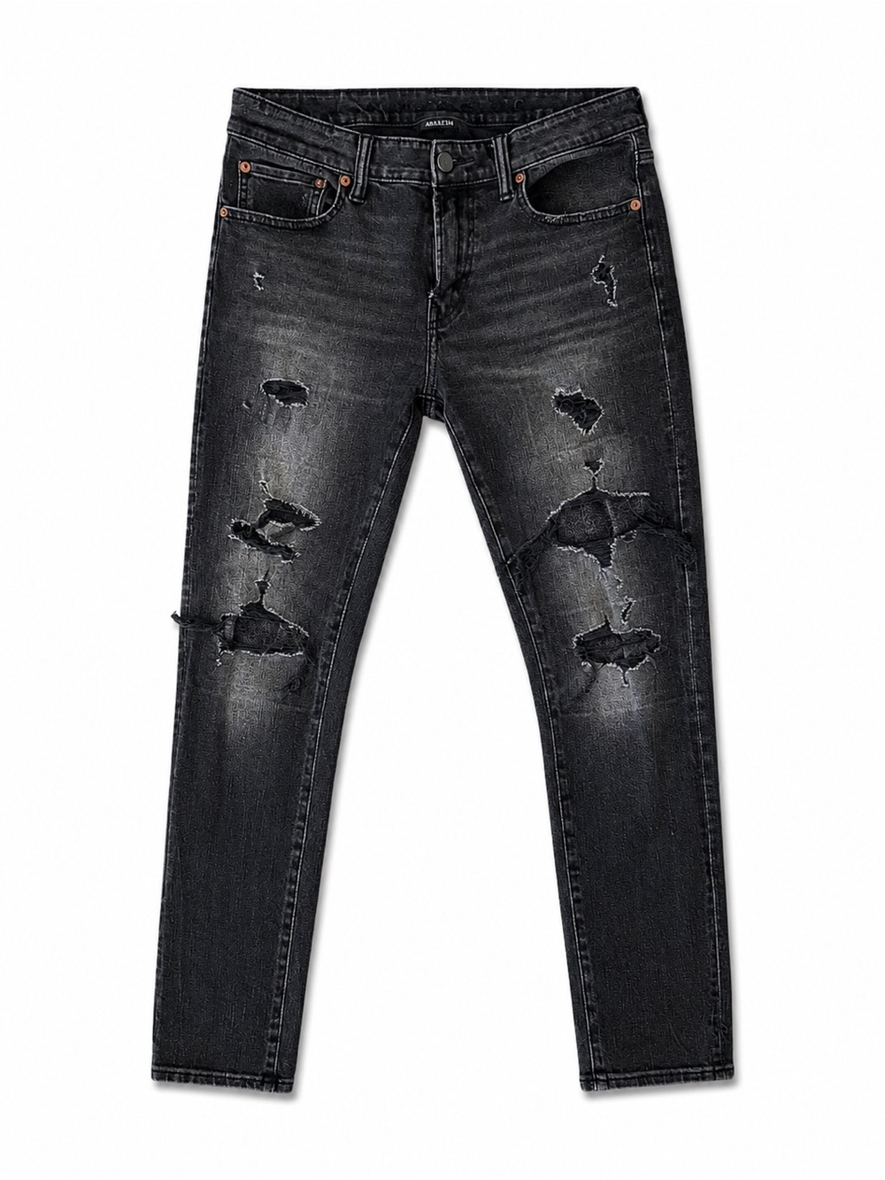 American Eagle Outfitters Black Distressed Skinny Jeans
